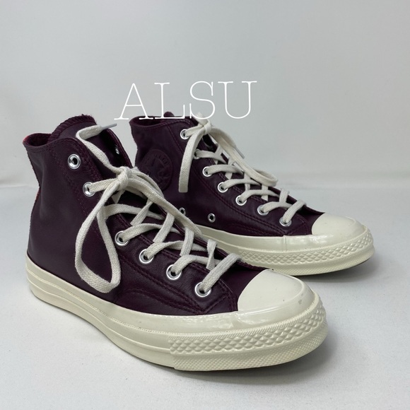 Converse Ctas 70 High Top Leather Dark Sangria W - Picture 2 of 8